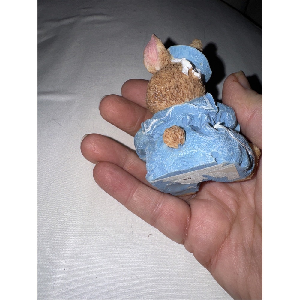 RARE Cottontail Collection Happy Easter Set Of‎ 4 / 3" 2 Boys/2 Girls - Picture 13 of 13